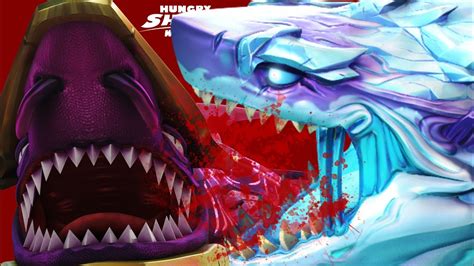 ABYSSAL VS SHIN SHARKJIRA BATTLE WHO WILL WIN? - Hungry Shark World ...