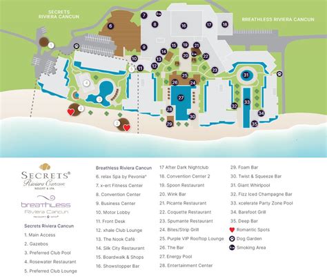 Resort Map | Secrets Riviera Cancun Resort & Spa | Riviera Maya, Mexico