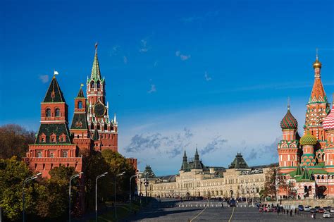 View Of Moscow Kremlin Towers And Red Square In Autumn Photograph by ...