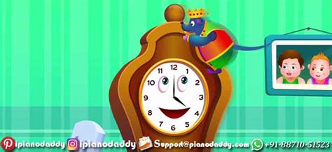 Hickory Dickory Dock Sargam Notes Nursery Rhyme - Sargam Book