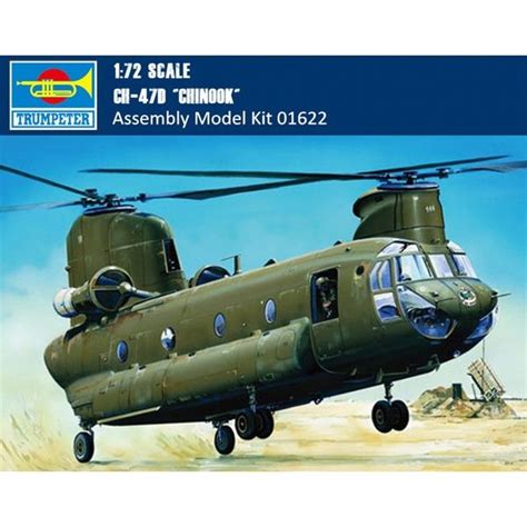 Trumpeter 01622 1/72 Scale CH-47D Chinook Helicopter Plastic Assembly ...