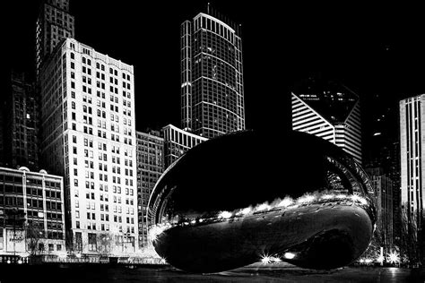 Chicago Bean at Night Photograph by Andrew Soundarajan - Fine Art America