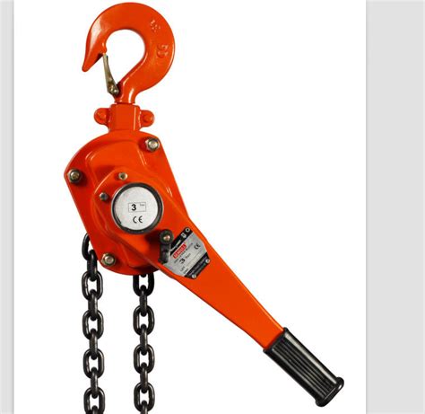 Heavy Duty Lifting Tools Chain Lever Hoist , 3 Ton Manual Chain Hoist