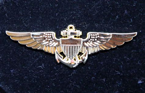 WING Pin NAVAL AVIATOR Pilot Wings metal golden 2.3 inch / 60mm | eBay