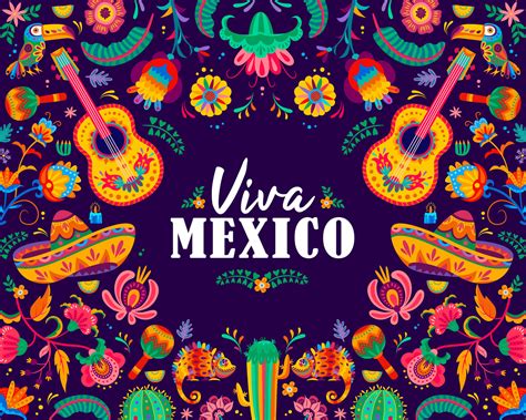 Viva Mexico, Mexican Independence Day banner 34118503 Vector Art at ...