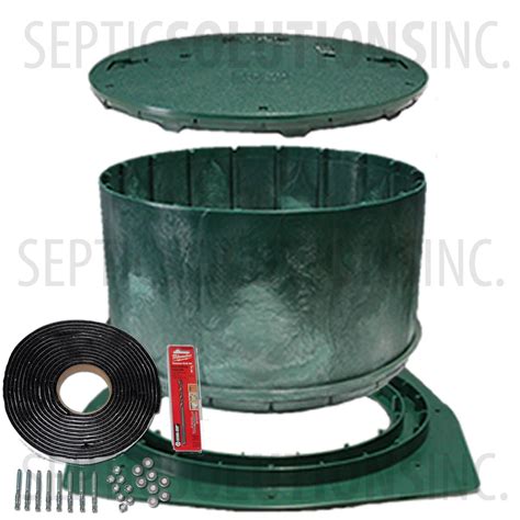 Polylok 24'' Septic Tank Riser Package - 14'' Tall - Septic Tank Risers ...