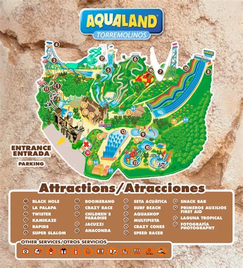 Park Map - Aqualand Torremolinos