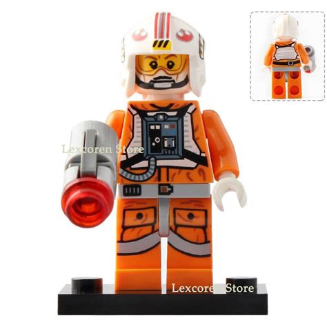 Rebel Pilot Luke Skywalker (X-Wing Pilot) Star Wars Movie Minifigures ...