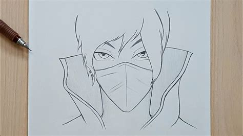 Anime Ninja Boy Drawing