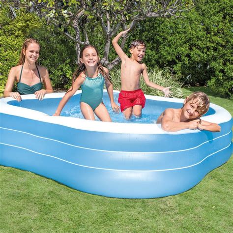 Square Intex Swim Center Family Inflatable Pool Only $21.36! - Become a ...