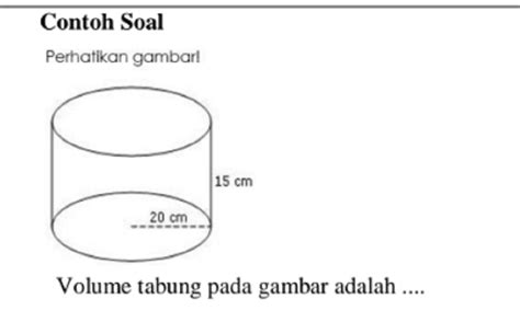 Memahami Rumus Volume Silinder dan Contoh Soal - Nasional Katadata.co.id