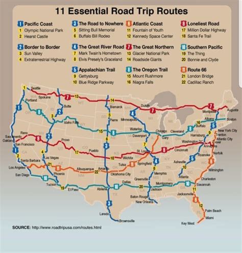 a guide to road trips in USA : r/coolguides