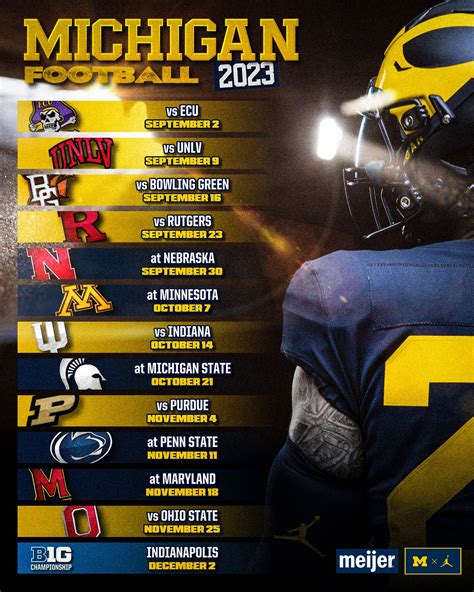 Michigan Football Schedule 2024 Printable - Ula Lianna