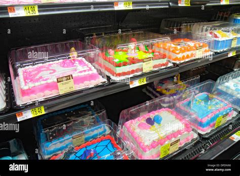 Miami Florida Wal-Mart Walmart shopping decorated cakes sale display ...