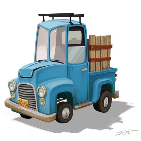 Small Truck Cartoon - ClipArt Best