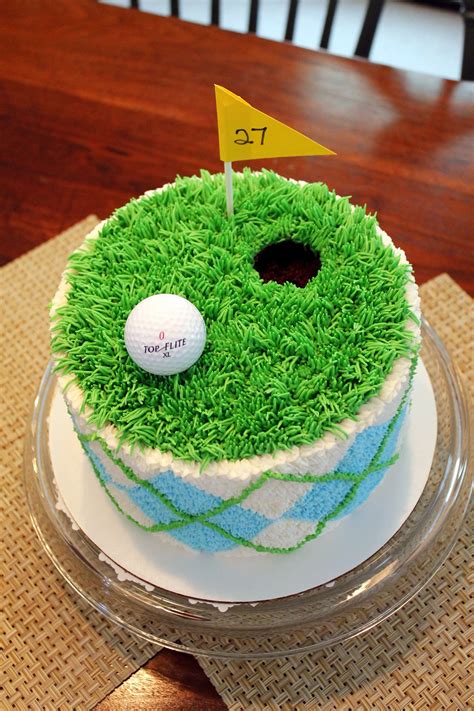 Golf-themed cake | Golf birthday cakes, Golf themed cakes, Themed cakes