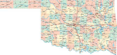 Map of Oklahoma - TravelsMaps.Com