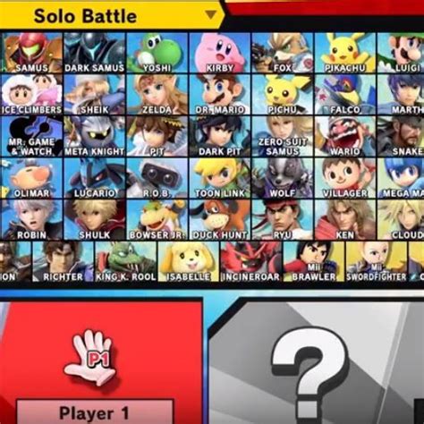 Smash Bros Ultimate Characters Spin The Wheel App