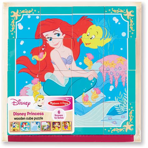 Melissa & Doug Disney Princess Wooden Cube Puzzle