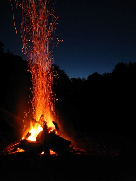 Free Images : night, spark, orange, flame, fire, darkness, camping ...