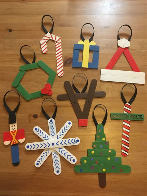 Popsicle stick ornaments – Artofit