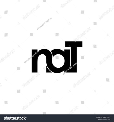 Nat Initial Letter Monogram Logo Design Stock Vector (Royalty Free ...