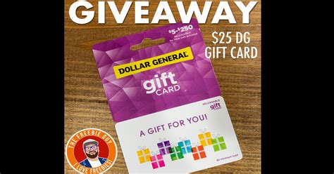 Freebie Guy Dollar General Gift Card Giveaway - Julie's Freebies