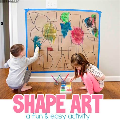 Shape Art Activity for Toddlers and Preschoolers - Busy Toddler