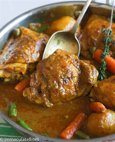 Slow Cooker Jamaican Curry Chicken - Immaculate Bites