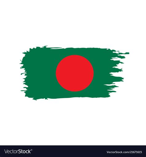 Bangladesh flag Royalty Free Vector Image - VectorStock