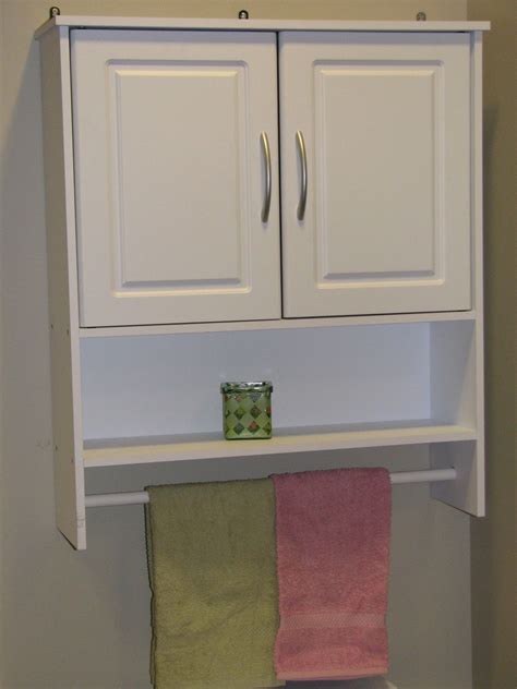 Bathroom Wall Cabinet With Towel Bar - Riverridge Home Medford 2 Door ...