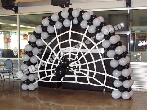 Black and white #Halloween Balloon Arch. Would also look good with ...