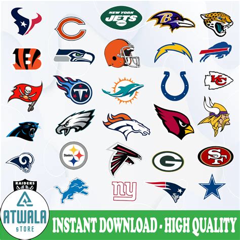 Nfl Football Team Logos Clip Art