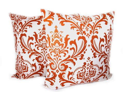 ORANGE PILLOW Burnt Orange Pillow Decorative Orange by EastAndNest