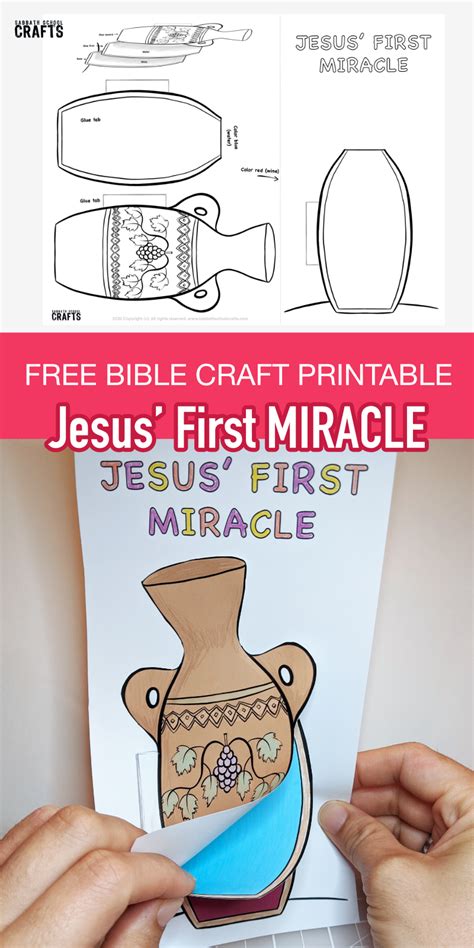 Jesus turns water to wine miracle craft for kids – Artofit