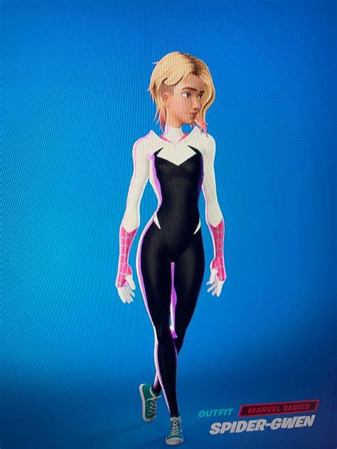 Spider-Gwen Fortnite skin | Spider gwen, Fortnite, Gwen