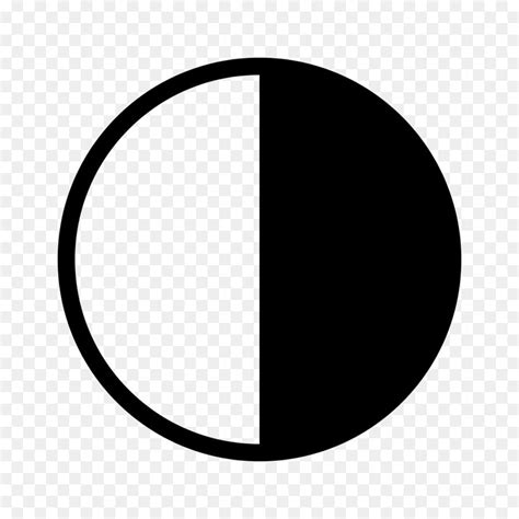 Half Black Circle Logo - LogoDix