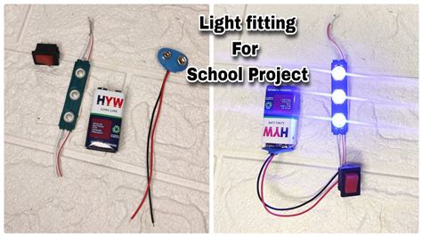 DIY Simple Electric Circuit How To Connect Led, Battery And