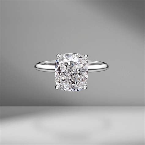 Cushion Cut Solitaire - Engagement Rings