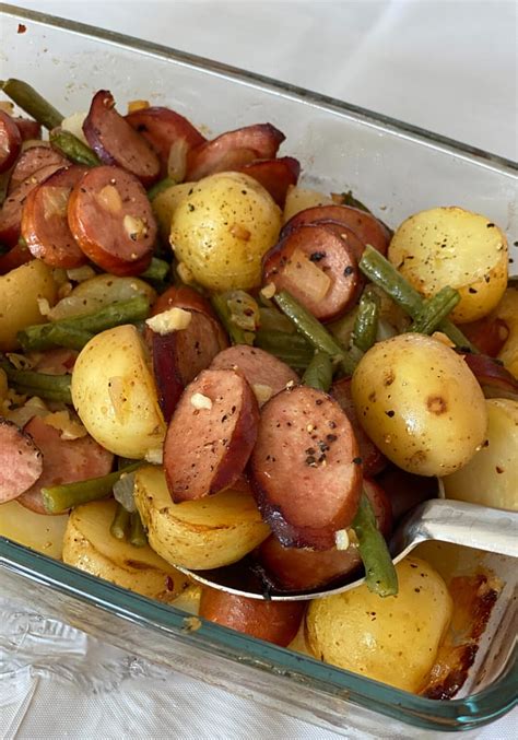 Sausage Green Bean Potato Casserole | 100K Recipes