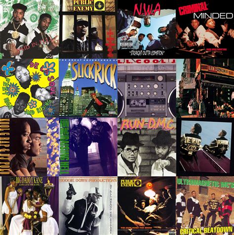 CLASSIC 1980's Rap Album Cover Art Collage Kit DIGITAL DOWNLOADS 50 Pcs ...