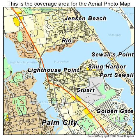 Aerial Photography Map of Stuart, FL Florida