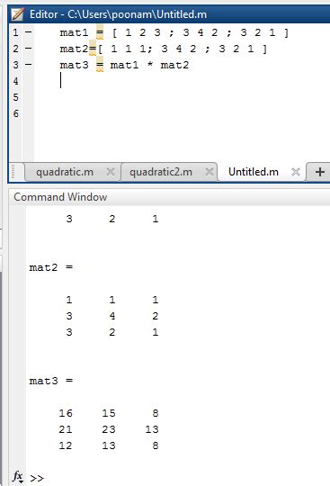 Multiplication Table Matrix