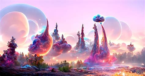 An Outer Space Gas Cloud Alien Planet Landscape 01 Digital Art by ...