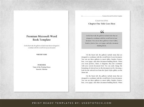 Premium & free 6 x 9 book template for Microsoft Word