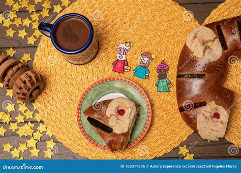 Traditional Epiphany Cake on a Wooden Table Stock Photo - Image of ...