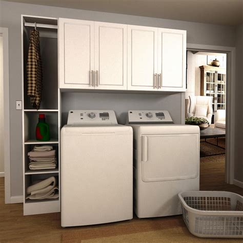 Modifi Madison 75 in. W White Tower Storage Laundry Cabinet Kit-ENL75B ...