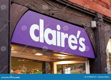 Claires Brand Store and Text Sign Logo of Claire`s Shop Retail of ...