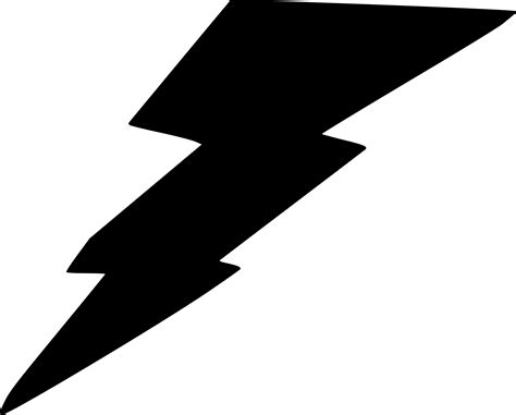 Lightning Bolt Outline PNG