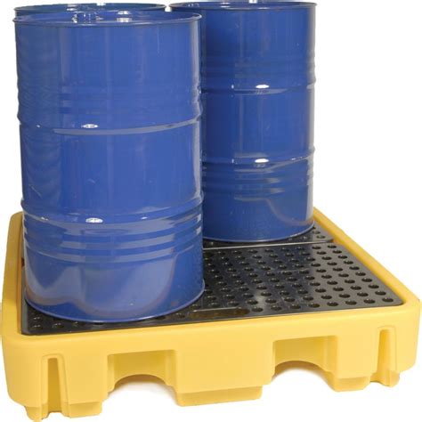 Drum Storage Spill Containment Pallets | Oil storage, Drum storage, Storage